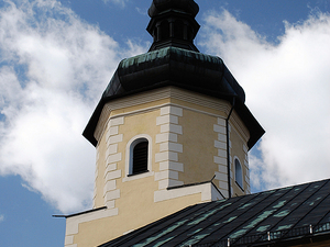Krapkowice. Wieża kościoła św. Mikołaja.