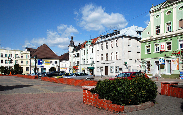 Rynek w Krapkowicach.