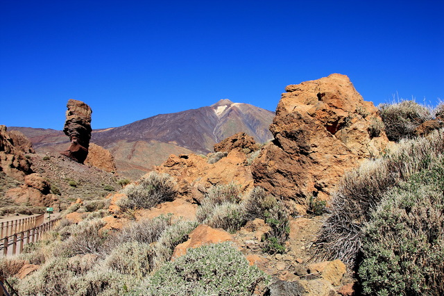 Widok na Teide z Canada Blanca 