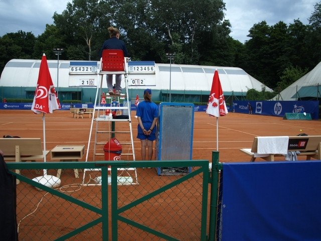 Poznań - turniej tenisowy - korty boczne na Golęcinie