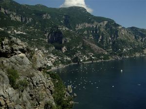 Wybrzeże Amalfi, zatoka w Positano