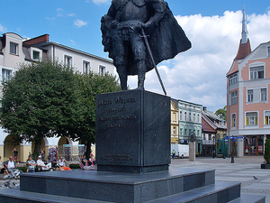 Pomnik Jakuba Wejhera,założyciela miasta.