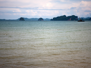 Widok z plaży w Ao Nang