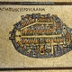 Mozaika przedstawiająca plan Jerozolimy