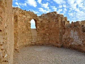 Masada, ruiny koscioła bizantyjskiego