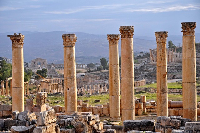 Jerash, ruiny koscioła sw.Teodora
