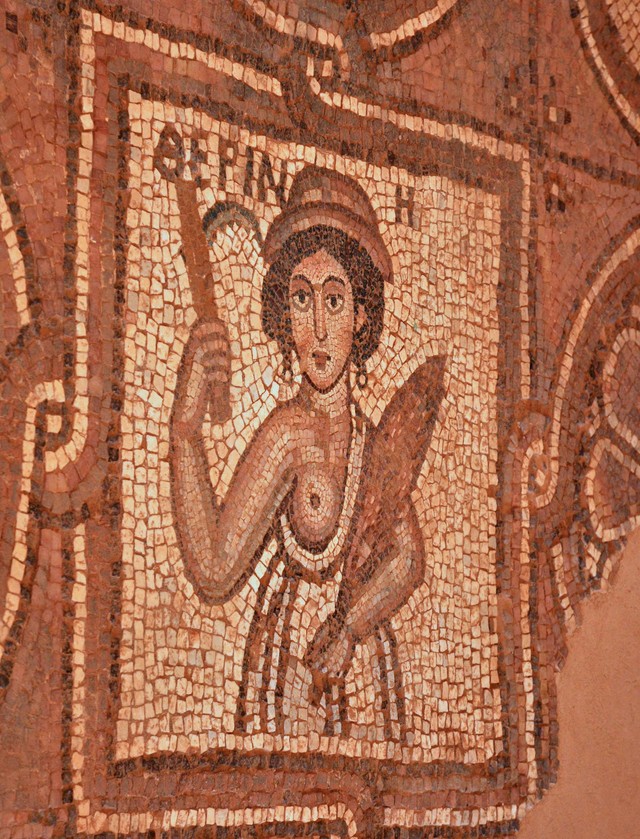 Petra, mozaiki z VI-wiecznego koscioła 