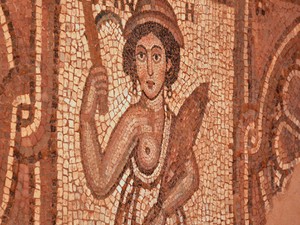 Petra, mozaiki z VI-wiecznego koscioła 