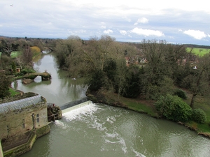 Widok z zamku na rzekę Avon