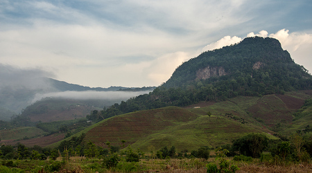 Góry w pobliżu Mekongu