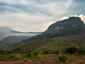 Góry w pobliżu Mekongu