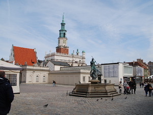 Stary Rynek , z fontanną Neptuna