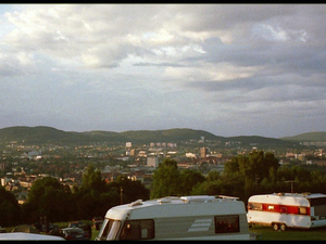 panorama na miasto z kempingu