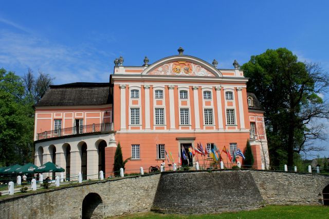 Pałac w Kurozwękach- gł.budynek