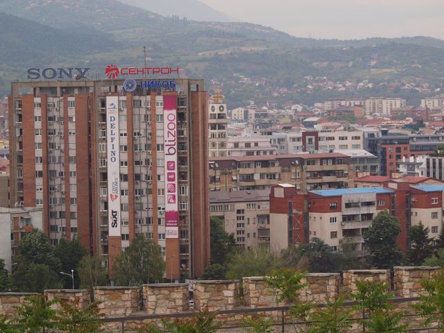 Widok na Skopje