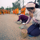 Marsz mnichów w Vientiane