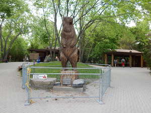 Pomnik grizzly,Toronto ZOO,Toronto,Canada