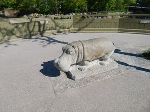 Pomnik hipcia,Toronto ZOO,Toronto,Canada