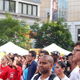 Ludzie sie bawia na Canada Day,Yonge Dundas Squere,Toronto,Ontario,Canada