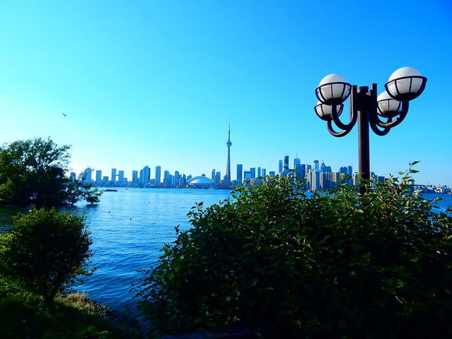 Widok na downtawn z wyspy,Toronto,Ontario,Canada