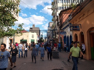 Tegucigalpa, deptak w centrum