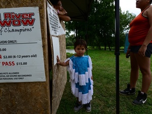 Ksiezniczka indianska  na festiwalu Pow-Wow,Oshweken,Canada