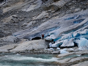 Jęzor lodowca Jostedalsbreen