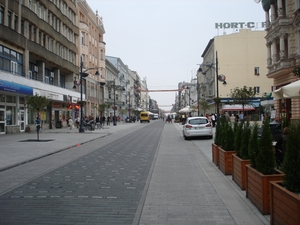 Piotrkowska cegłą wyłożona.