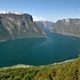 Punkt widokowy Stegastein na Aurlandfjord i Aurland...