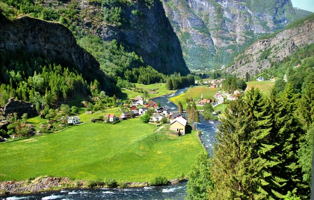 kolejka górska w Flåm