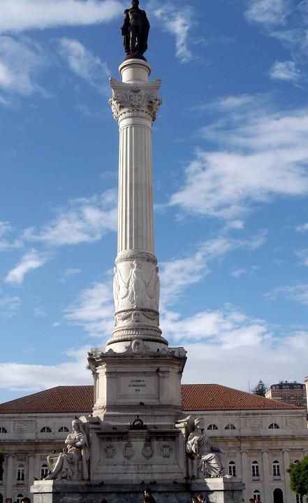 Lizbona -pomnik Piotra IV 