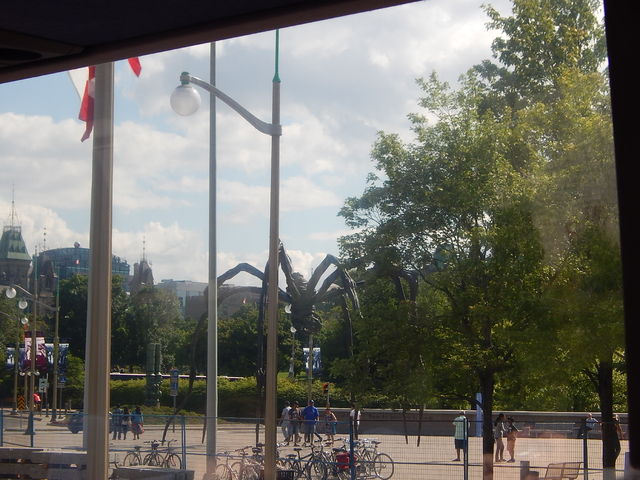 Pajak przed muzeum w Ottawie