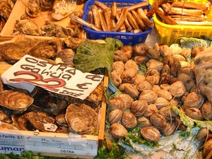 La Boqueria przy La Rambli...