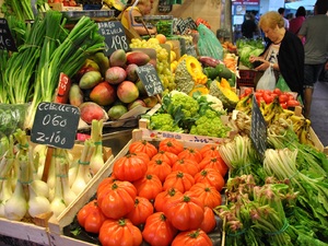 La Boqueria przy La Rambli...