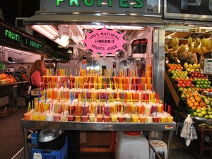 La Boqueria przy La Rambli...