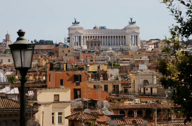 Panorama Rzymu z Ogrodów Pincio 