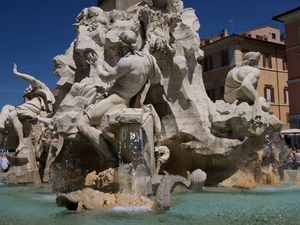 Fontana dei Quattro Fiumi na Piazza Navona