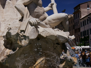 Fontana dei Quattro Fiumi na Piazza Navona