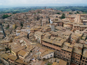 Widok na Sienę z Torre del Mangia