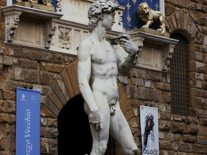 Kopia 'Dawida' Michała Anioła przed P.Vecchio 