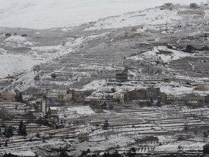 zima w libanskich gorach