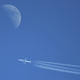 Samolot i księżyc