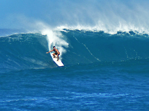 Wave rider na Oahu.
