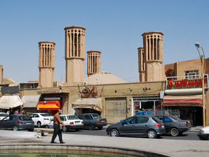 Yazd, wieże wiatrowe