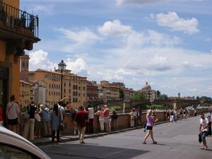 bulwar obok Ponte Vecchio