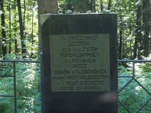 Przełęcz Halbowska - mogiła żydów