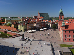 Plac Zamkowy z Kolumną Zygmunta.