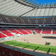 Stadion Narodowy.Zwijanie i rozwijanie murawy:)