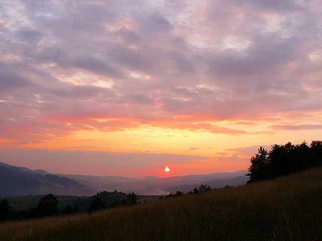 Zachód słońca spod Bereśnika.