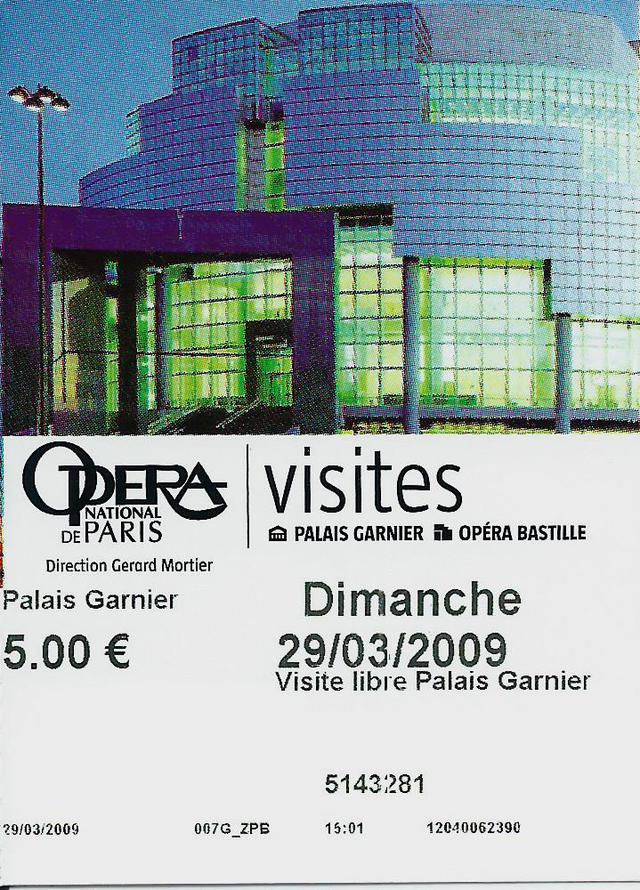 Bilet - Opera Garnier